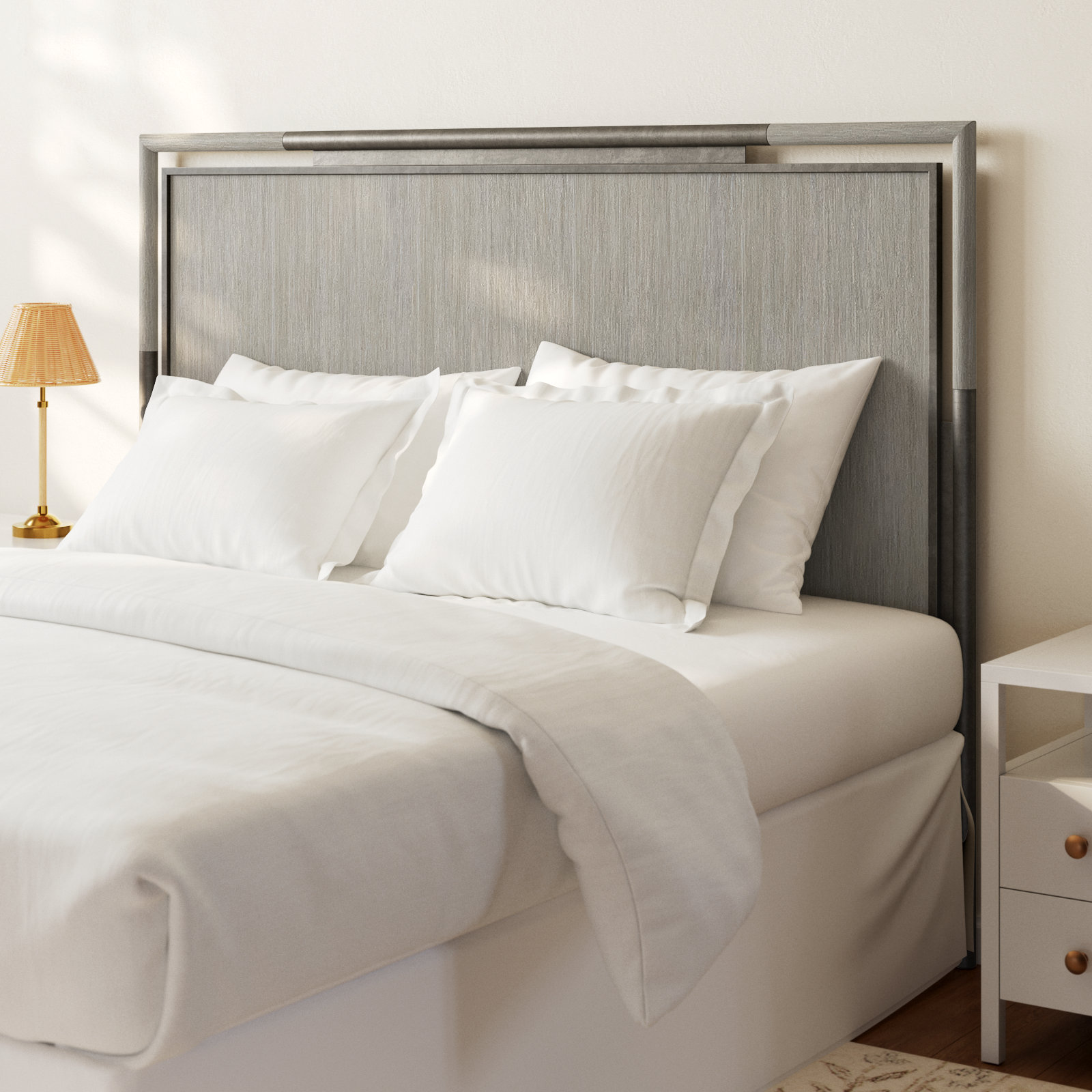 Regan Headboard, King, Champagne