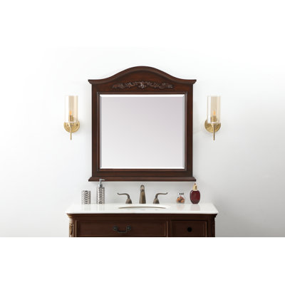 Wixom Wood Flat Wall Mirror