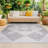 Abstract and Striped Indoor / Outdoor Rug-1492344302
