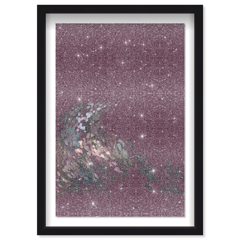 A Spring Wave Print by Oliver Gal, 17.5"H x 25.5"W, Black Shadowbox