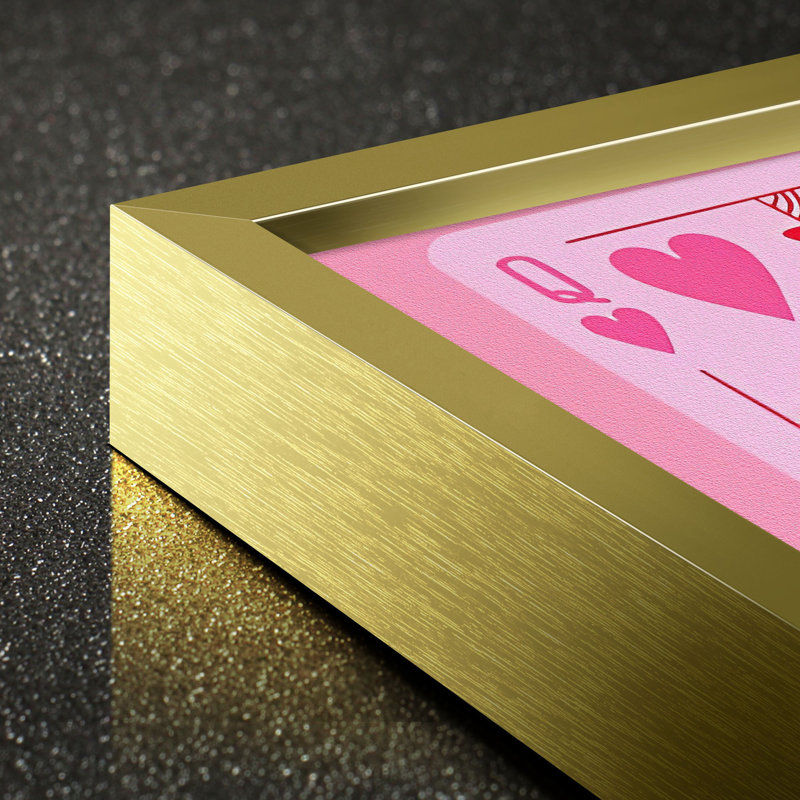 " Funky Art ", 16" H x 12" W x 1" D, Gold Framed
