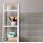 Quarry 6" x 6" Ceramic Bullnose Tile Trim in Grey