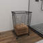 Metal Deep Set Metal Mesh Laundry Basket Storage Cart with Wheels and Handles-62972724-62972725
