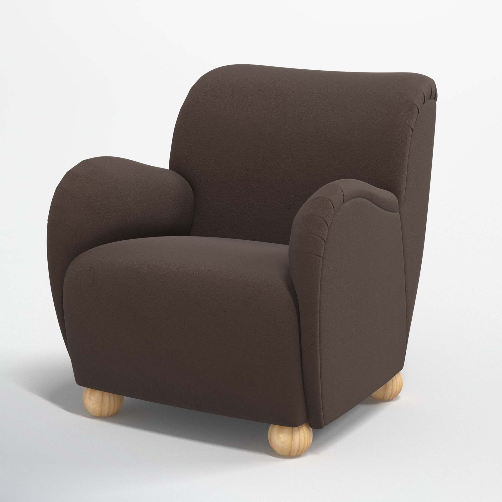 Cowen Armchair, Classic Chocolate Velvet