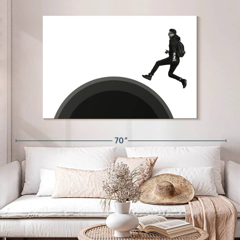 Leisha Running Late, 34" H x 51" W