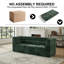 Canapé modulaire moderne - canapé simple et tissu vert chenille ultra doux, canapé modulaire Cloud avec siège confortable et dossier unique Wave-1226162552