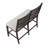 Classic Style Counter Height Bench 1-Piece Upholstered Design Seat Wooden Backrest