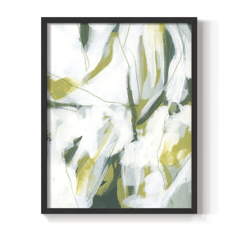 Emerald Ice I, reproduction encadrée - bois massif, H 20 po x l 16 po, Noir