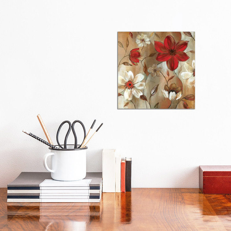Ready For Red II by Carol Robinson - Painting on Canvas, Wrapped Canvas, 45.72 cm H x 45.72 cm W x 3.175 cm D