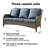 Wicker 5 - Person Patio Conversation Set with Cushions-215803802