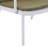 Set Of 2 Outdoor Patio Club Chair, PP White Frame With Green Cushion