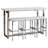 White Marble 4-Piece Dining Set