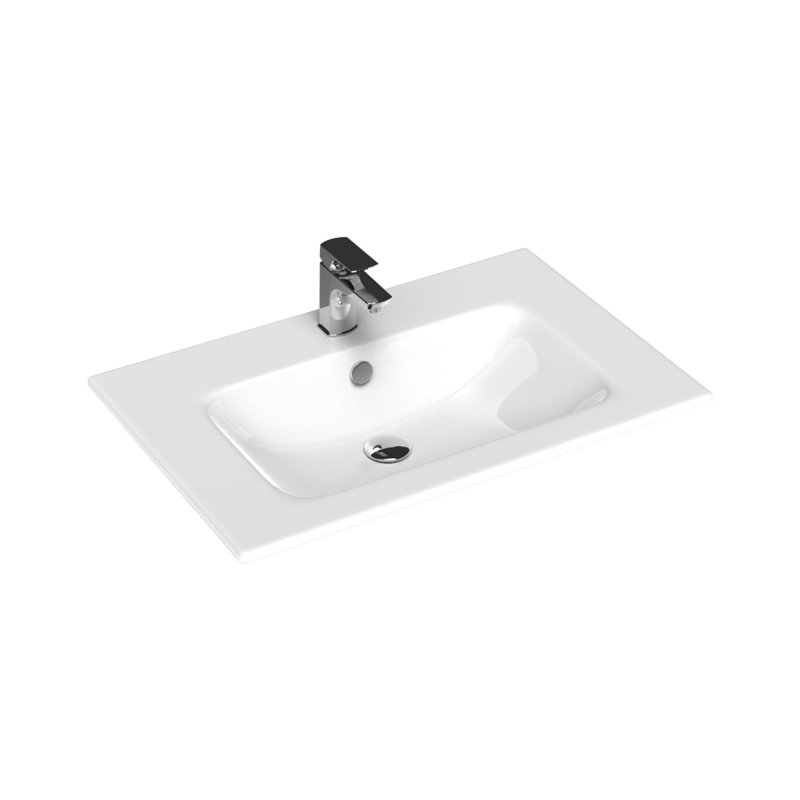 Joy 28" Drop-In/Wall Mount Bathroom Sink, Single Hole