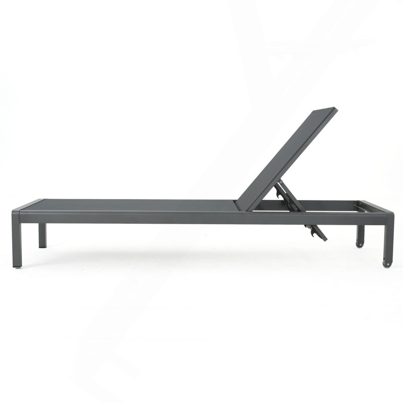 Chaise longue grise, Gris foncé