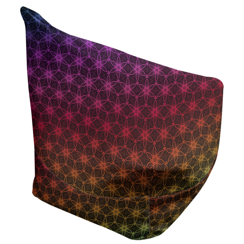 Fauteuil à billes et méridienne standard Leffel, H 86 po x l 27 po x P 43 po, Arc-en-ciel, Pas de bourre