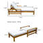 Chaise longue d'extérieur en bois massif avec coussin-2098858974