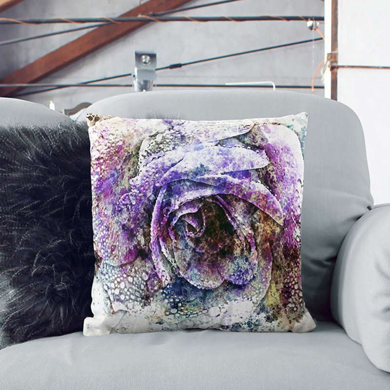 Square Throw Cushion, 40cm H x 40cm W x 15cm D