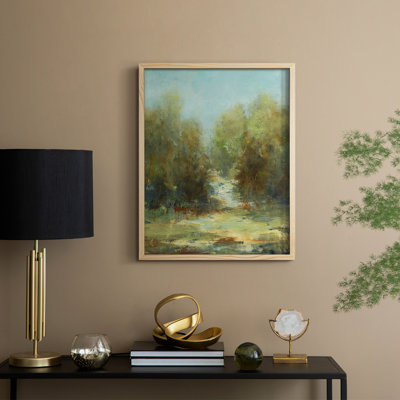 A Walk in the Woods Framed Print - Solid Wood