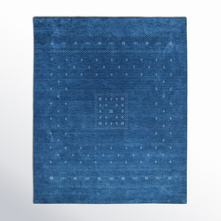Simi Geometric Area Rug in Navy