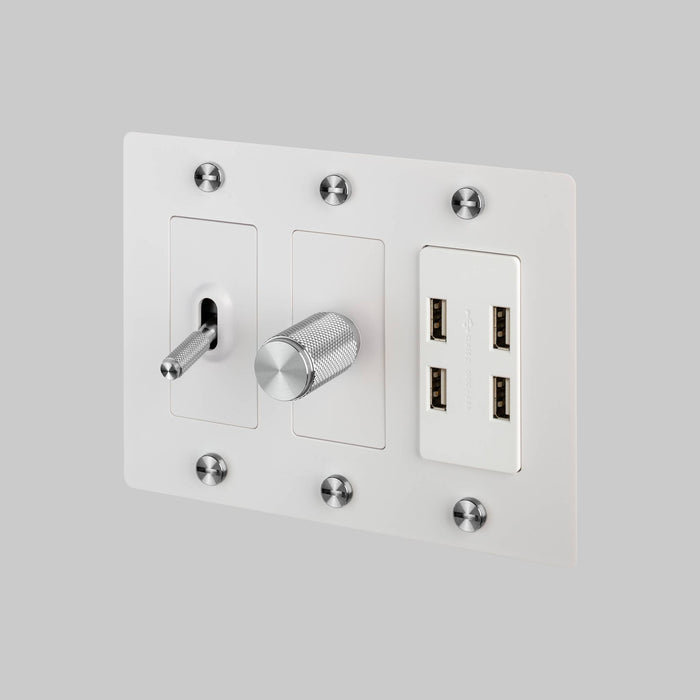 3G Plate / Non-Logo, White
