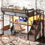 Lit mezzanine en métal avec bureau intégré ApexLoft-133602324-133602321