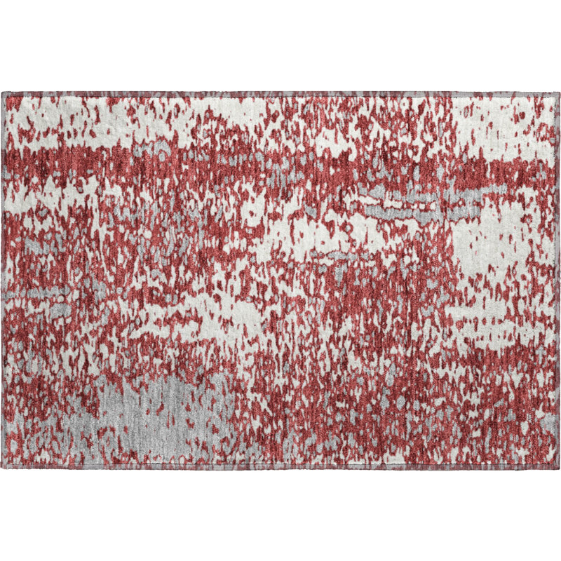 Premium Machine Washable Prisco Garnet Rug, Rectangle 1'8" x 2'6"