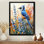 Gaines - animaux, art mural sur toile