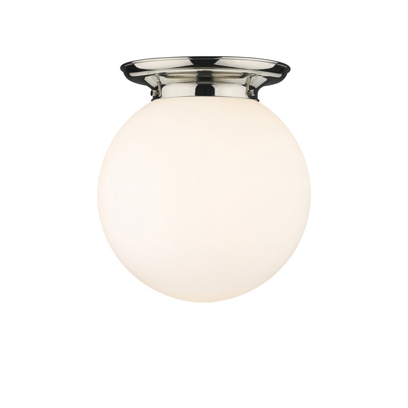 Plafonnier encastré 16 lumières 1 lumière Alfonsa, Blanc mat, H 15,25 po x l 14 po x P 14 po, Nickel poli