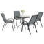 Steel Patio Dining Set Table,