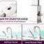 Robinet de baignoire en cascade et en nickel brossé, robinet de baignoire romaine à fixation sur le comptoir, douche à main et tuyau de 59 po, robinet en nickel à cartouche en céramique avec, acier inoxydable précis-128812700