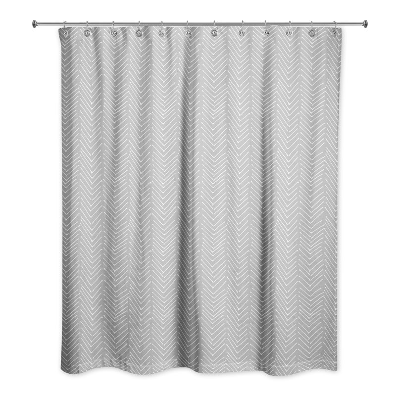 Rideau de douche simple Brierley, Gris