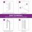 Porte intérieure prémontée à 2 panneaux en MDF à âme pleine, blanc, 30 po x 80 po, avec charnières et cadre à montage rapide-134182036-134182034