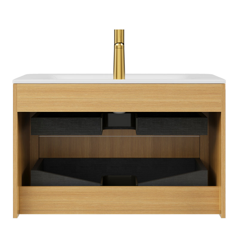 Meuble-lavabo avec lavabo 30 po ZANE, 30", Chêne clair