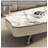 Modern irregular oval stone coffee table-110892077