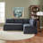 Crampton Performance Fabric Down Fill Slipcover Side Dining Chair-682524844