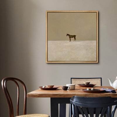 «Lone Horse In Vast», reproduction d'art sur toile