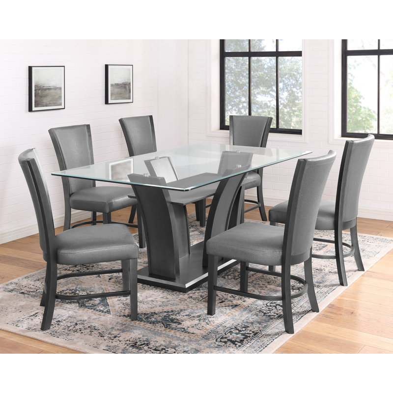Ensemble de salle à manger Rodner, Table, 6 Side Chairs