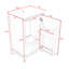 Meuble-lavabo moderne 20 "avec lavabo en céramique et porte à fermeture douce-1099947843