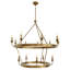 William Chandelier - 14-Light Lacquered Burnished Brass-1000969539