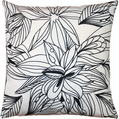 Coussin Pen and Ink Flowers