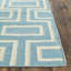 Tapis géométrique en laine et coton tissé à la main Rodgers-2110892121