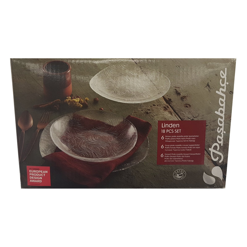 Aliany 18 Piece Dinnerware Set, Service for 6