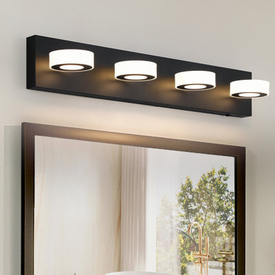Luminaires de meuble-lavabo modernes pour salle de bain avec miroir 3 pièces