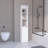 Patriece 70" Tall Freestanding Linen Cabinet-174281859