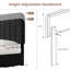 Structure de lit tapissier en velours, lit plateforme avec rangement à 4 tiroirs, tête de lit réglable en hauteur, support à lattes en bois, aucun sommier requis, assemblage facile-328607033-328607034