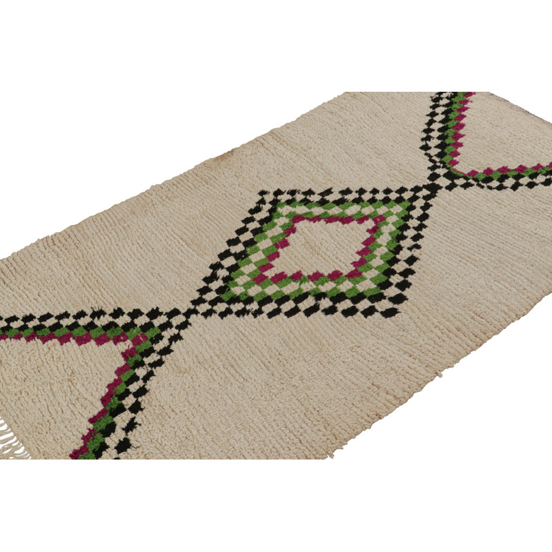 One-of-a-Kind Rectangle 3'7"x5'10" Hand Knotted Area Rug