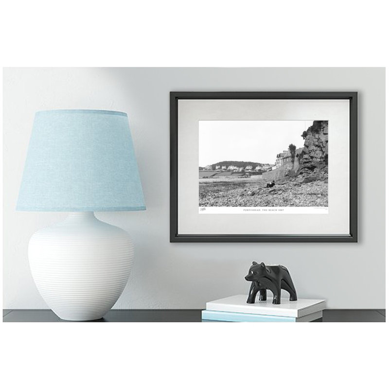 Portishead, The Beach 1887 - Single Picture Frame Print, 60cm H X 80cm W x 2cm D