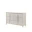 Commode finition perle blanche