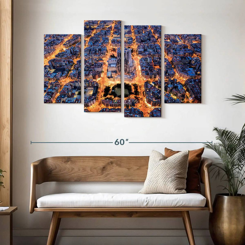 Nicci Barcelona City Lights, H 32 po x l 52 po