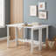 Table de salle à manger extensible à abattants en bois de style campagnard avec plateau en placage d'acacia pour petits espaces-405407947
